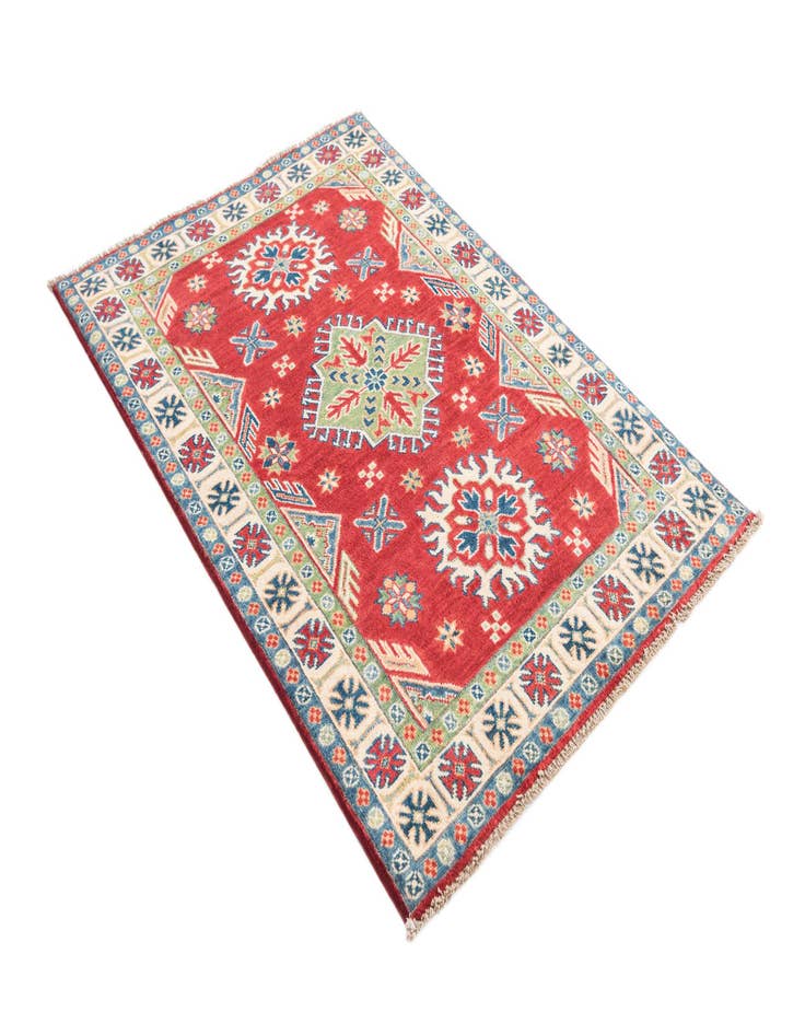 Detail image of 3' 3 x 5'  Hand Knotted Kazak Rug