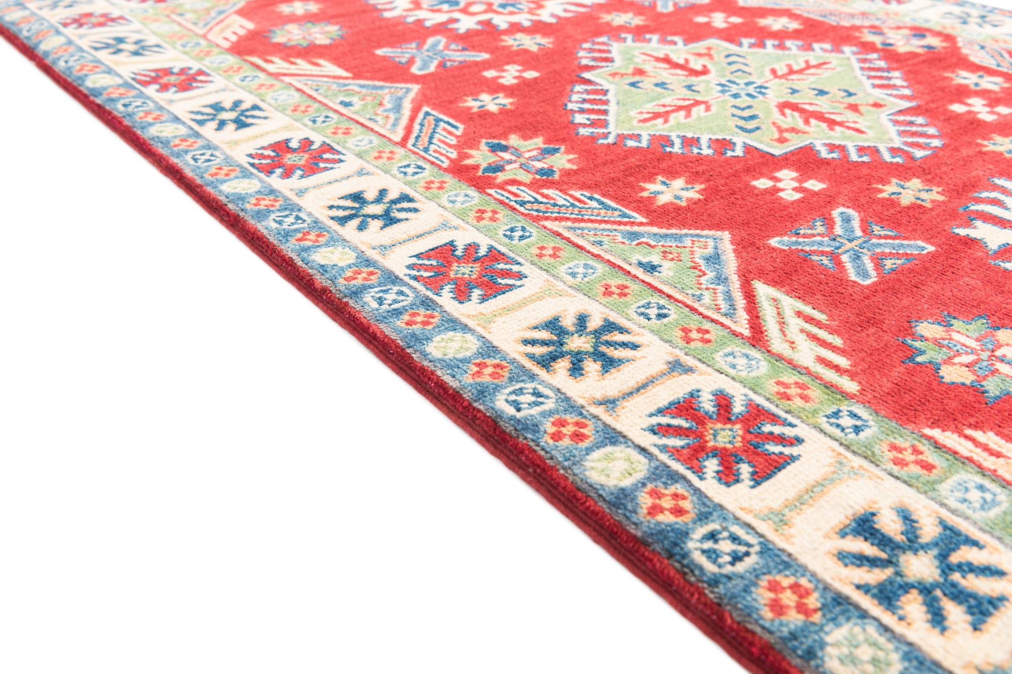 3' 3 x 5' Hand Knotted Kazak Rug