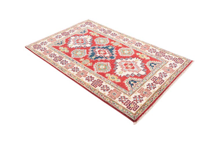 Detail image of 3' 3 x 5' Hand Knotted Kazak Rug