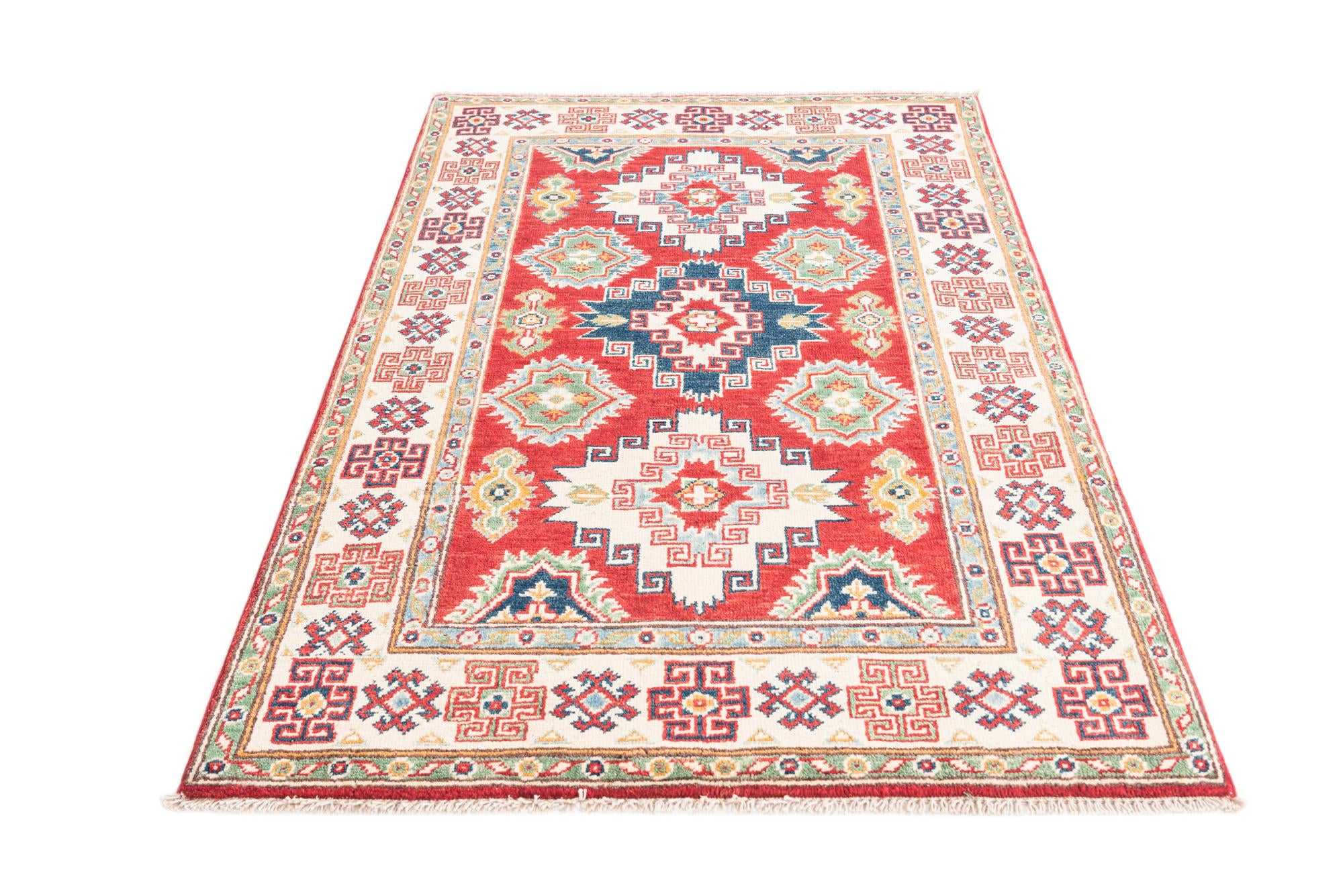 3' 3 x 5' Hand Knotted Kazak Rug