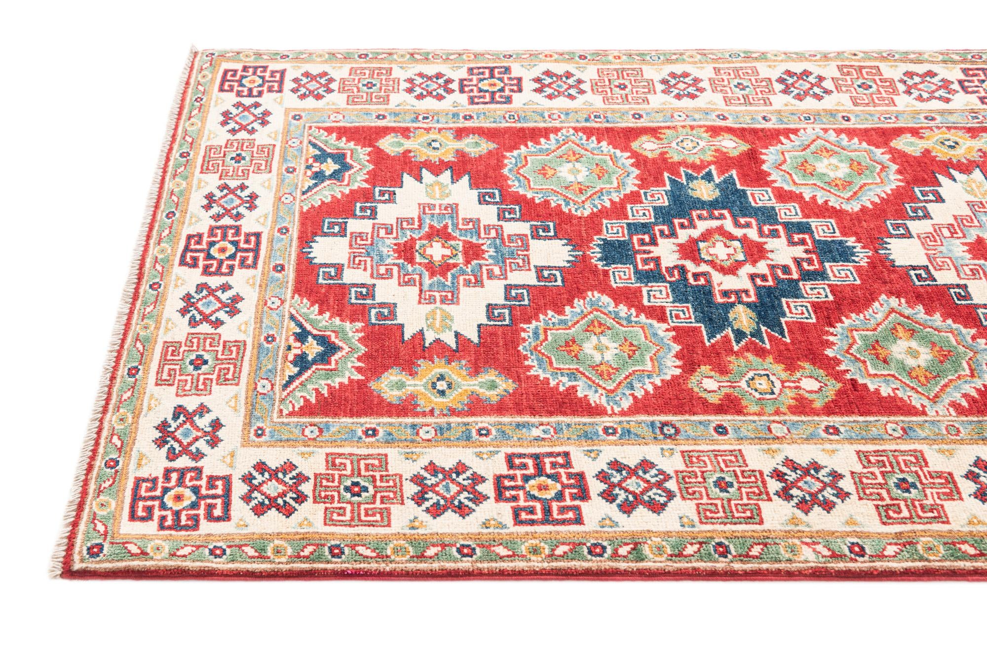 3' 3 x 5' Hand Knotted Kazak Rug