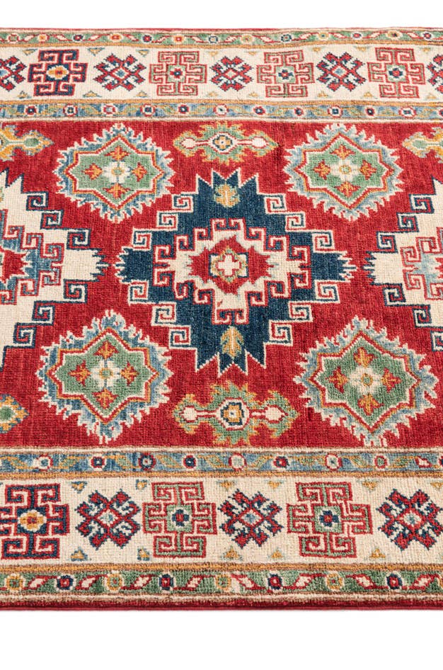 Detail image of 3' 3 x 5' Hand Knotted Kazak Rug