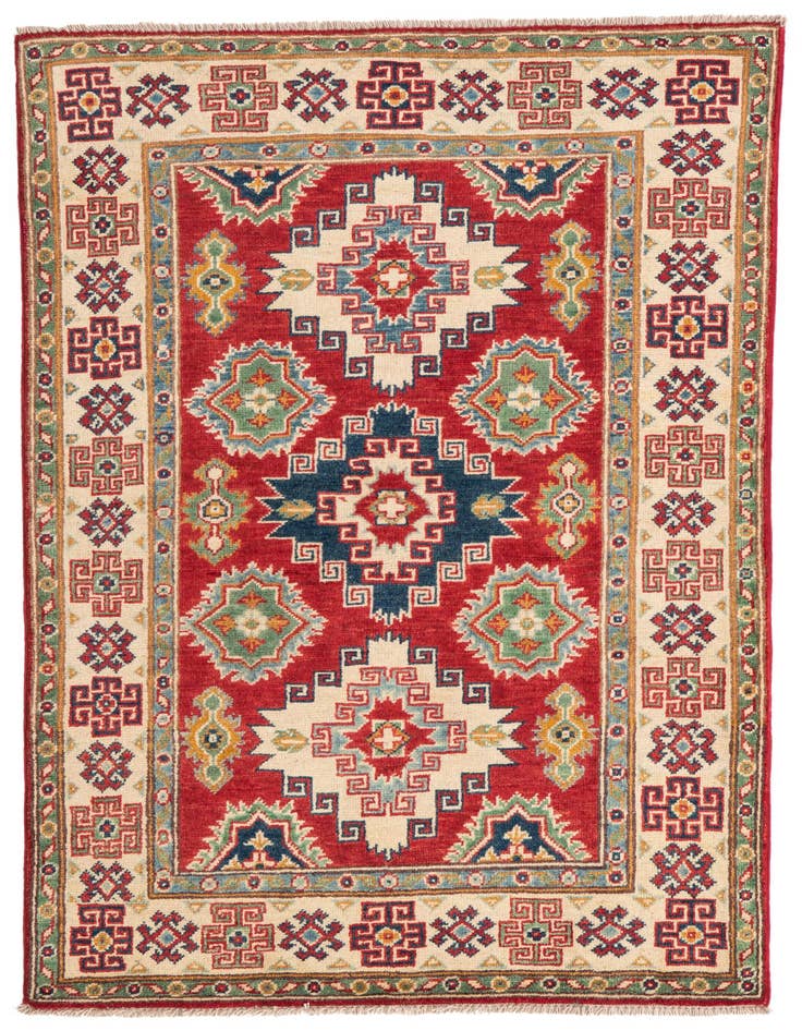 Detail image of 3' 3 x 5' Hand Knotted Kazak Rug