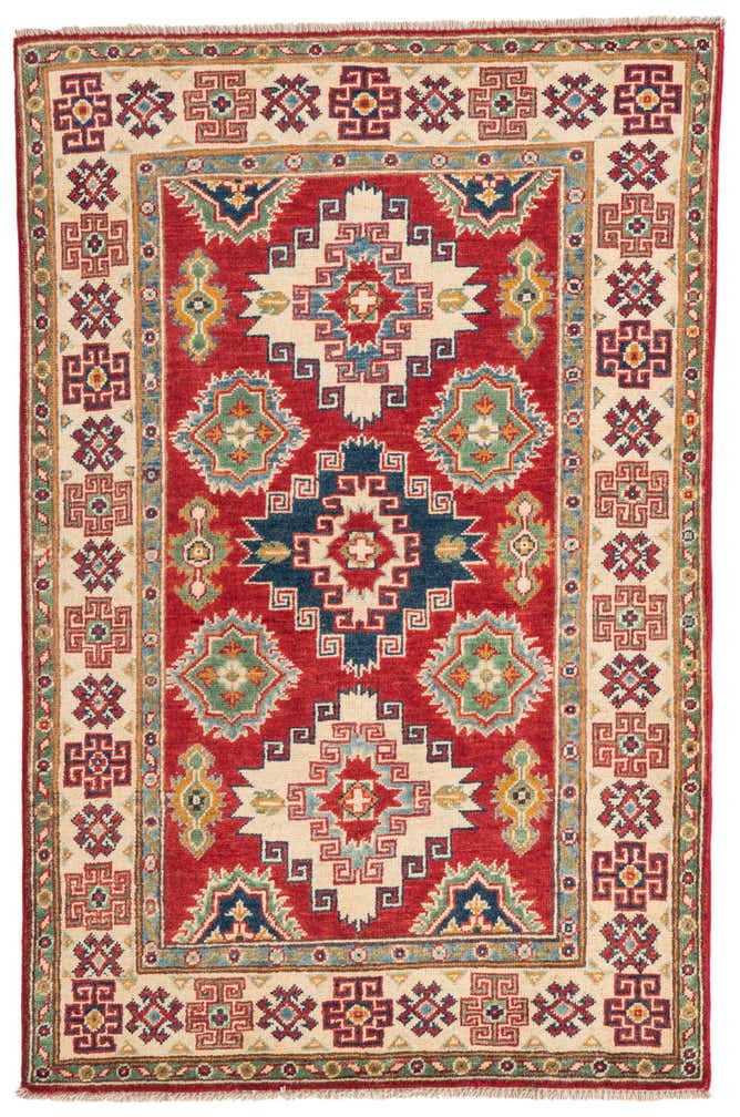 3' 3 x 5' Hand Knotted Kazak Rug