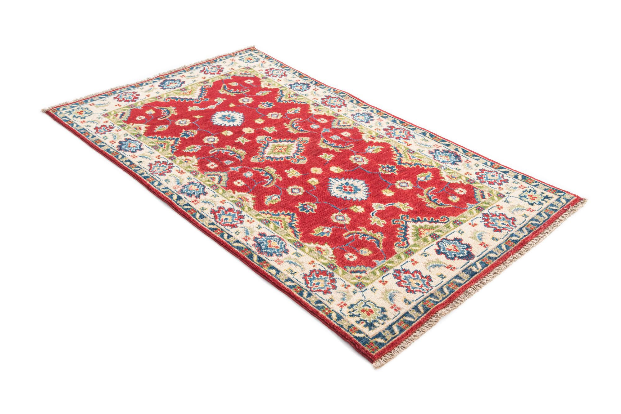3' x 5' 2 Hand Knotted Kazak Rug