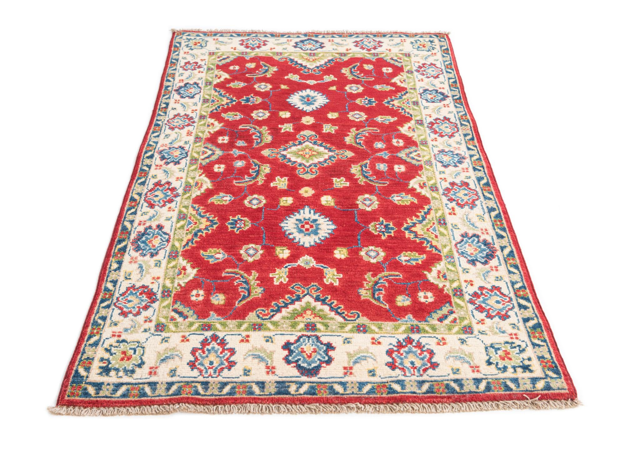3' x 5' 2 Hand Knotted Kazak Rug