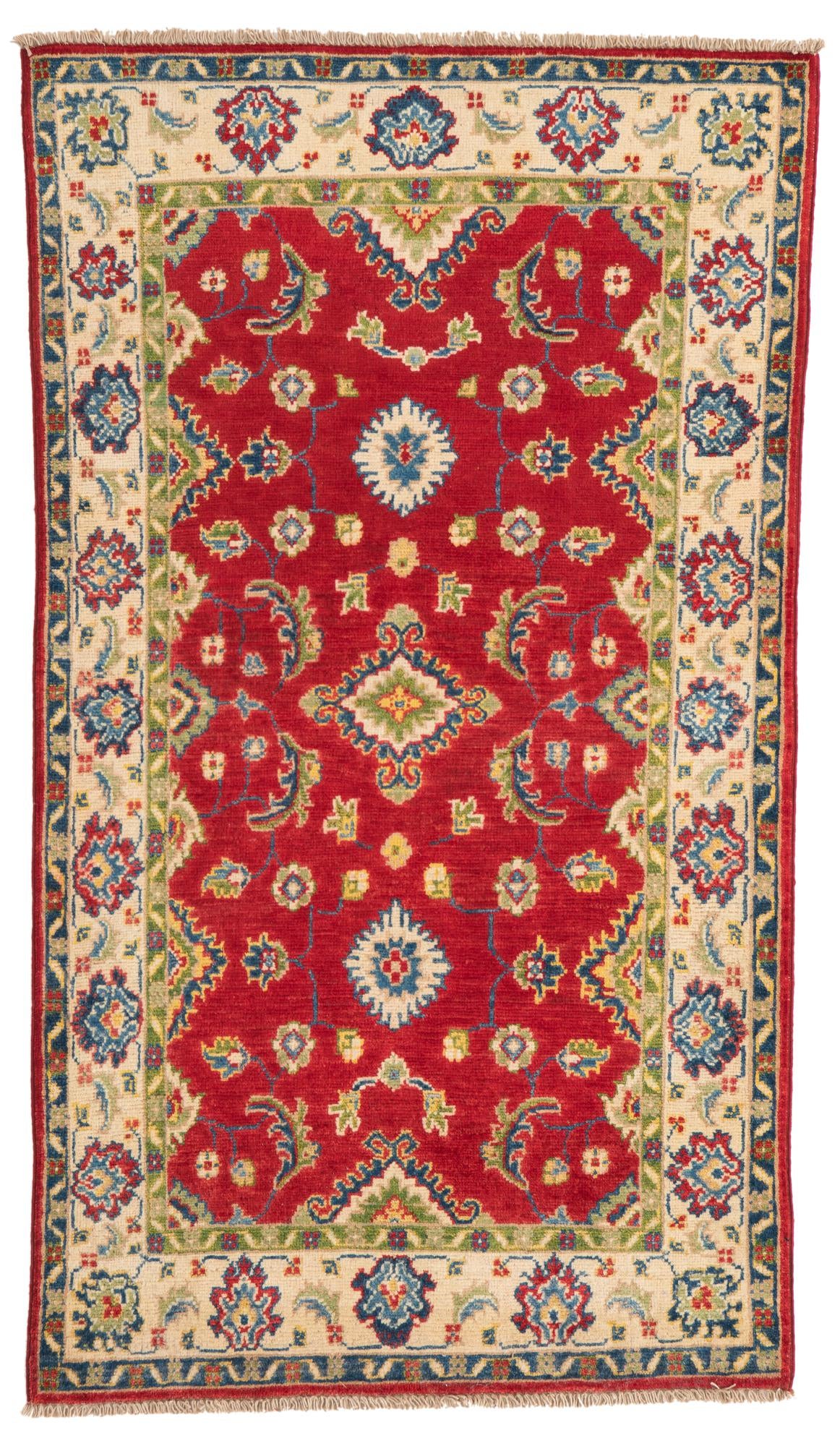 3' x 5' 2 Hand Knotted Kazak Rug
