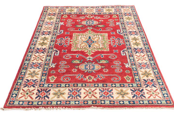 3' 4 x 5' Hand Knotted Kazak Rug