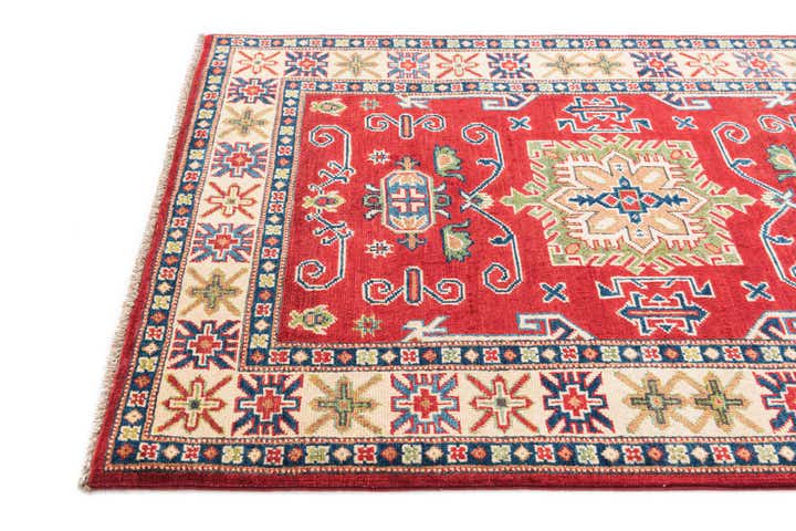 3' 4 x 5' Hand Knotted Kazak Rug