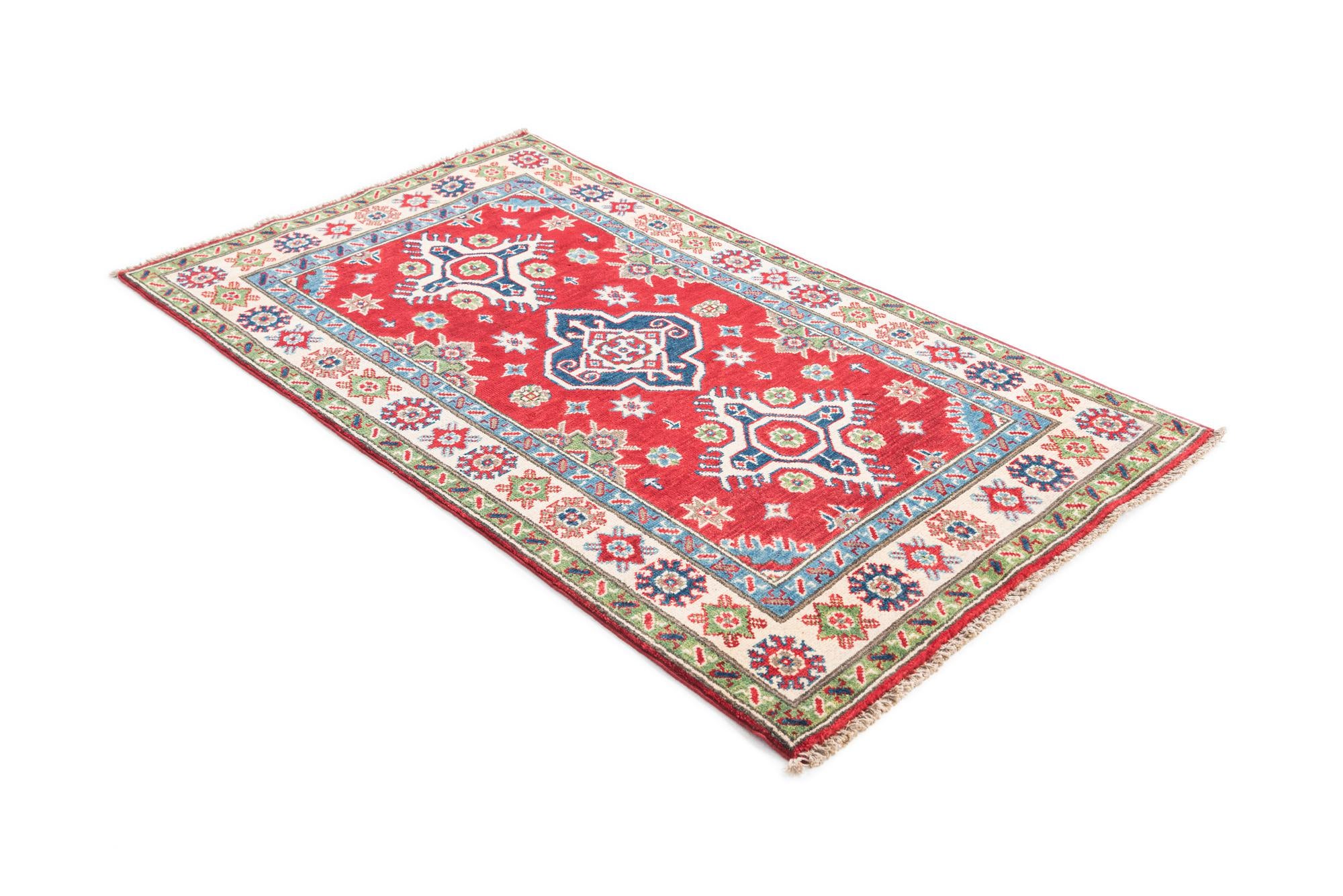 95cm x 160cm anudado a mano Kazak Alfombra