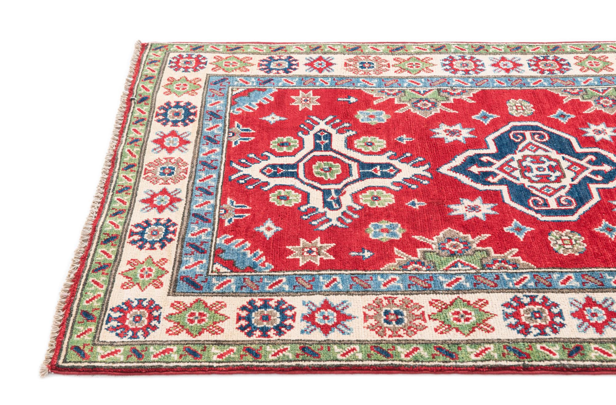 95cm x 160cm anudado a mano Kazak Alfombra