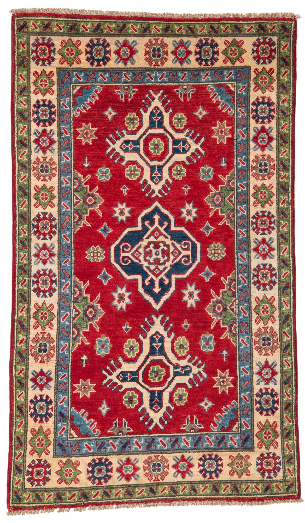 95cm x 160cm anudado a mano Kazak Alfombra