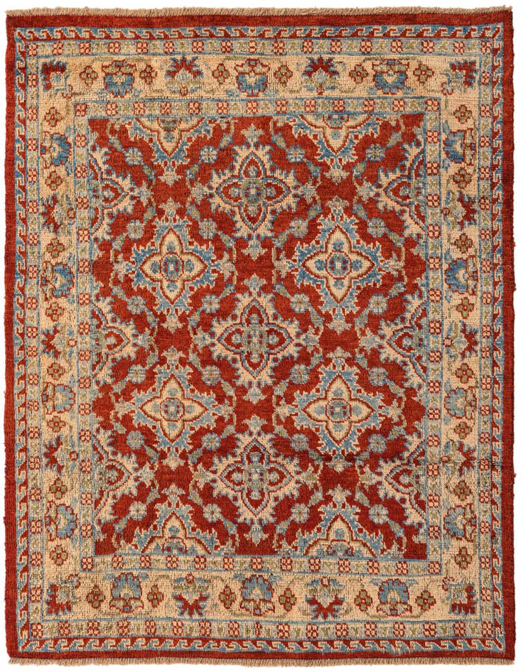 Detail image of 5' 2 x 6' 4 Hand Knotted Kazak Rug