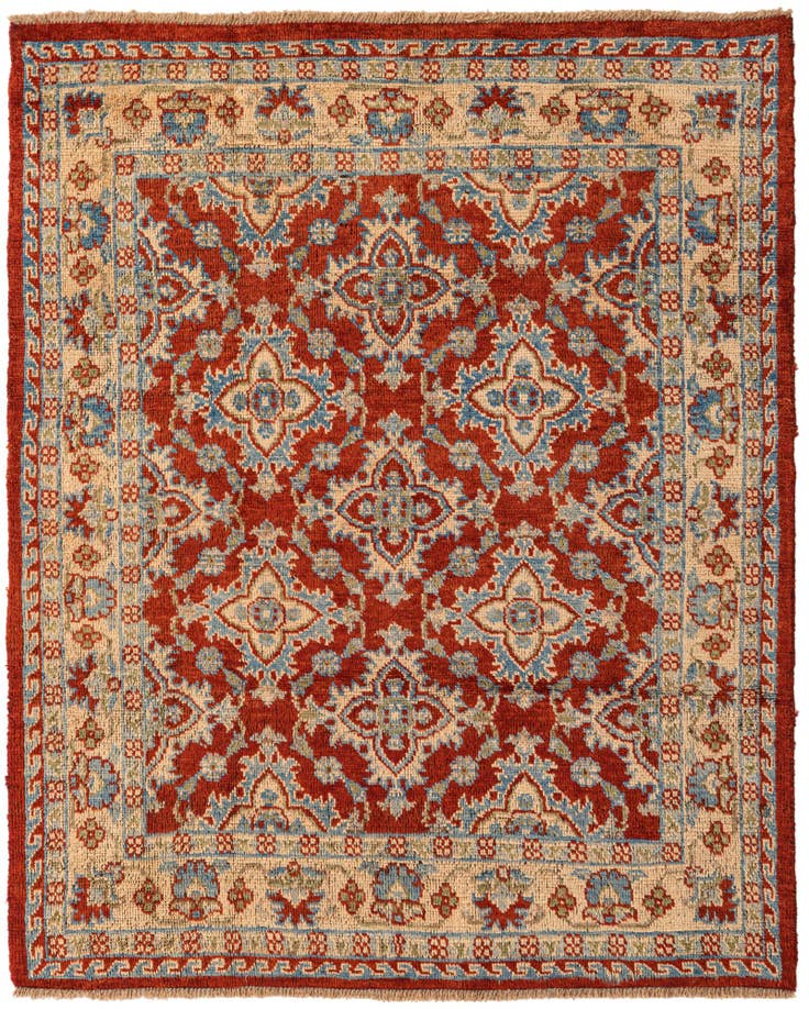 Detail image of 5' 2 x 6' 4 Hand Knotted Kazak Rug