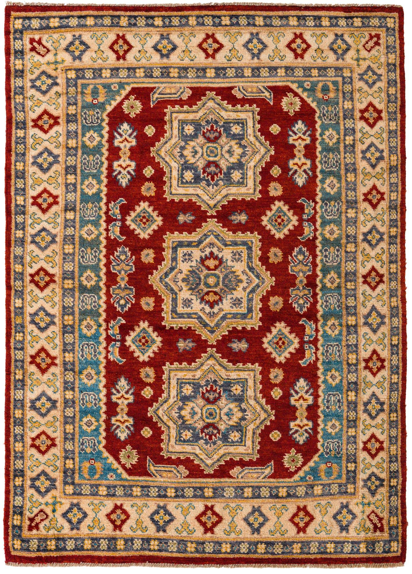 5' 6 x 8' 1 Hand Knotted Kazak Rug