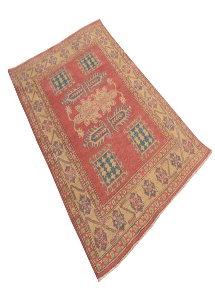 4' x 5' 8 Hand Knotted Kazak Rug