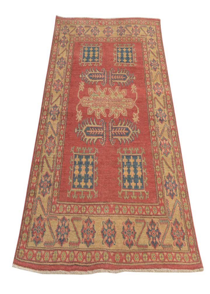 4' x 5' 8 Hand Knotted Kazak Rug