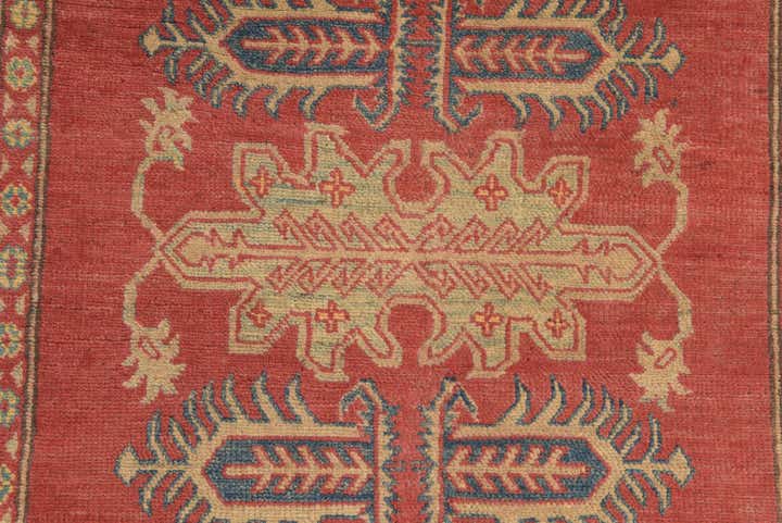 4' x 5' 8 Hand Knotted Kazak Rug