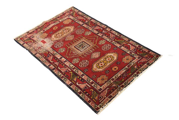 2' 8 x 4' 4 Hand Knotted Kazak Persian Wool Rug