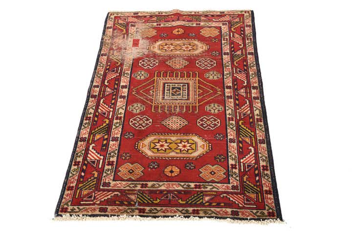 2' 8 x 4' 4 Hand Knotted Kazak Persian Wool Rug