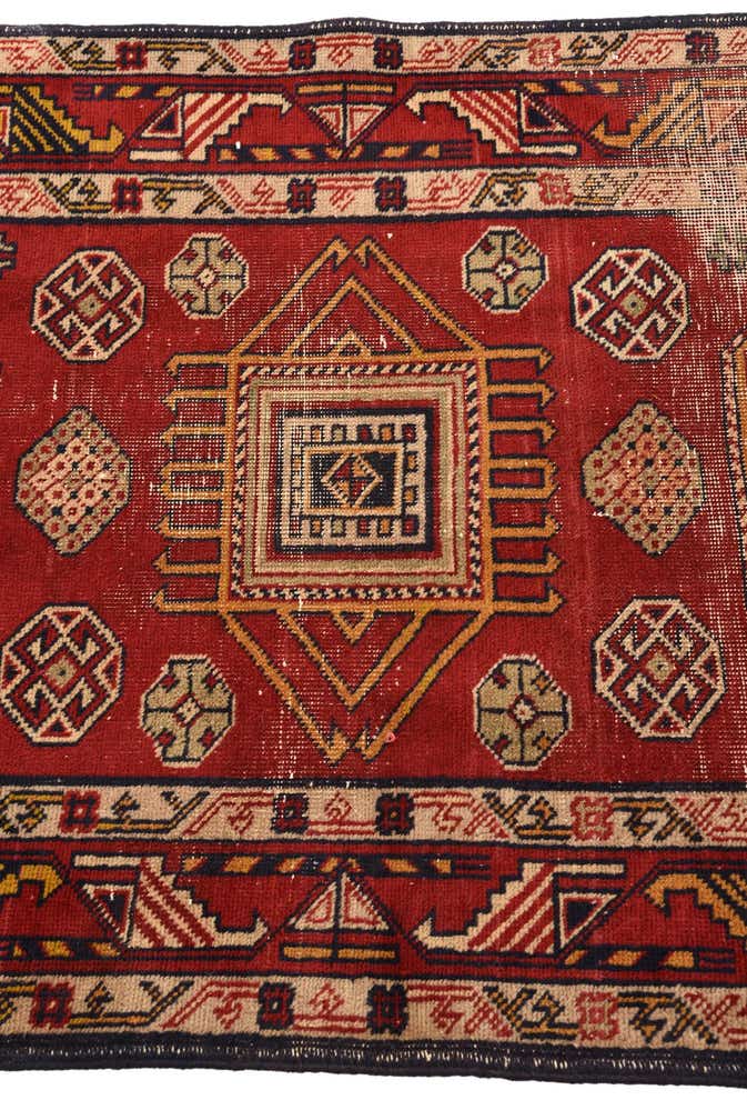 2' 8 x 4' 4 Hand Knotted Kazak Persian Wool Rug