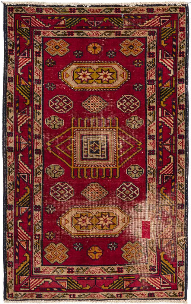 2' 8 x 4' 4 Hand Knotted Kazak Persian Wool Rug