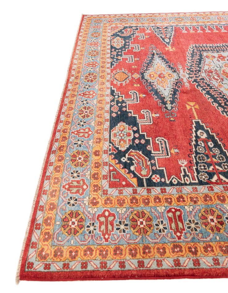 Detail image of 8' x 9' 10  Hand Knotted Kazak Rug