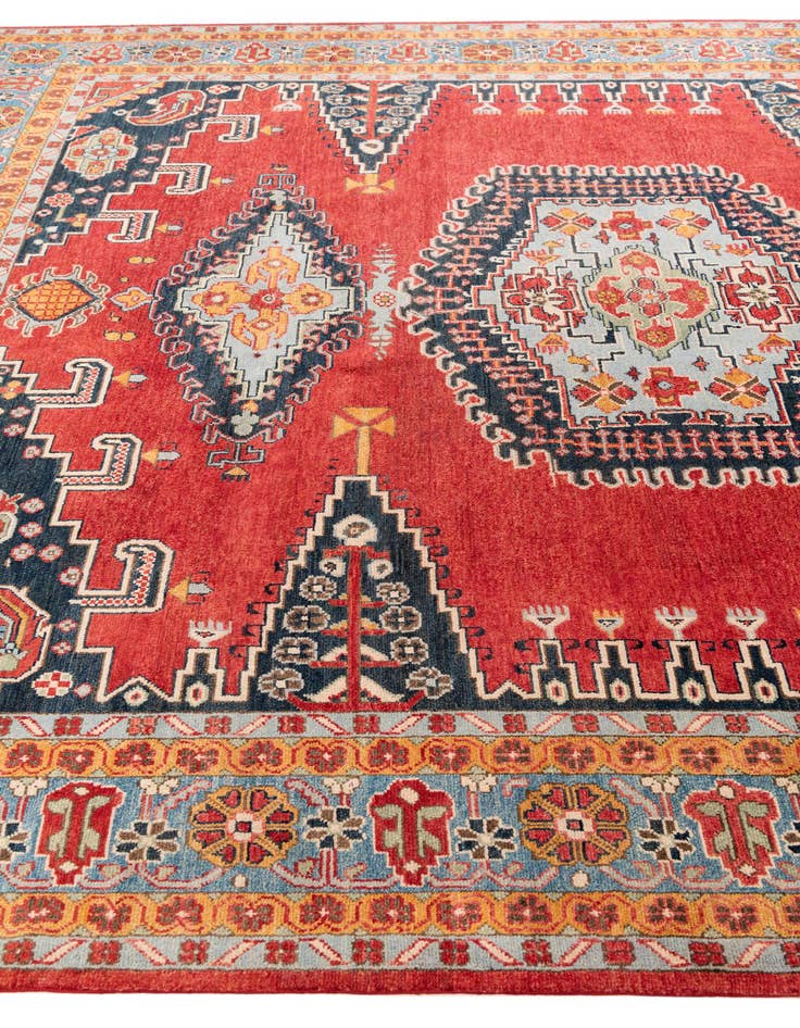 Detail image of 8' x 9' 10  Hand Knotted Kazak Rug