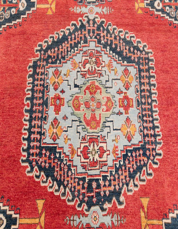 Detail image of 8' x 9' 10  Hand Knotted Kazak Rug