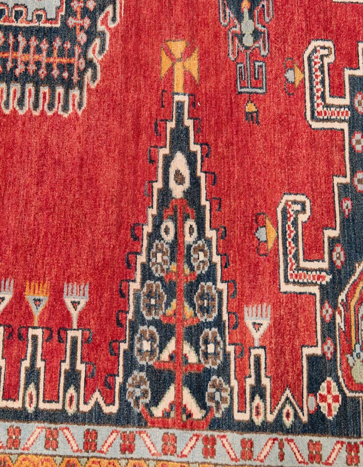Detail image of 8' x 9' 10  Hand Knotted Kazak Rug
