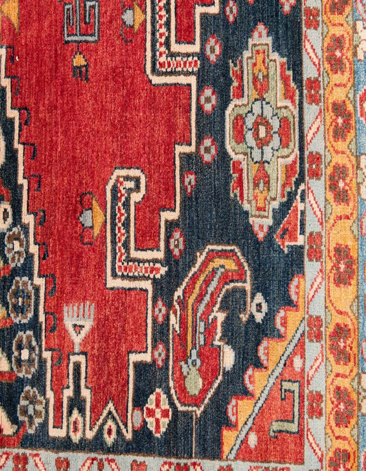 Detail image of 8' x 9' 10  Hand Knotted Kazak Rug