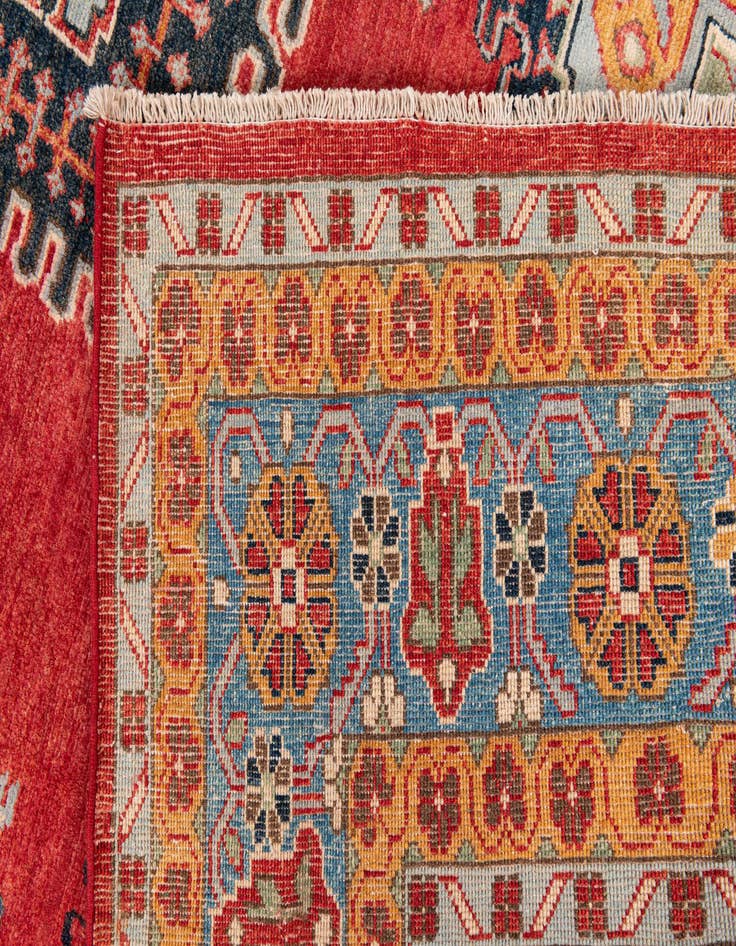 Detail image of 8' x 9' 10  Hand Knotted Kazak Rug