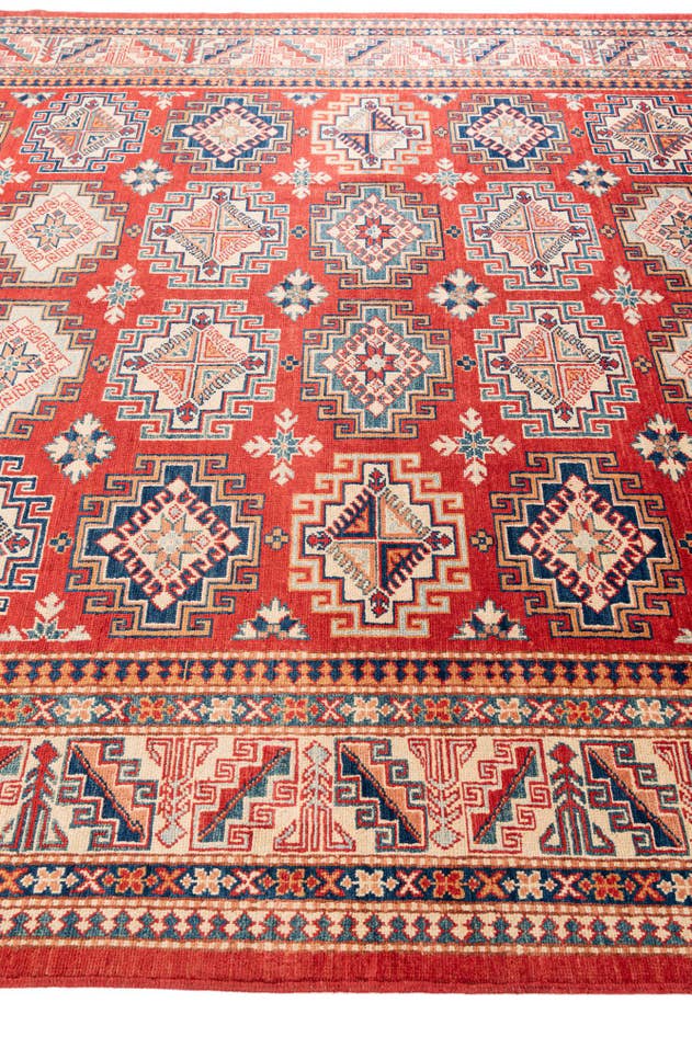 Detail image of 8' 3 x 11' 2 Hand Knotted Kazak Rug