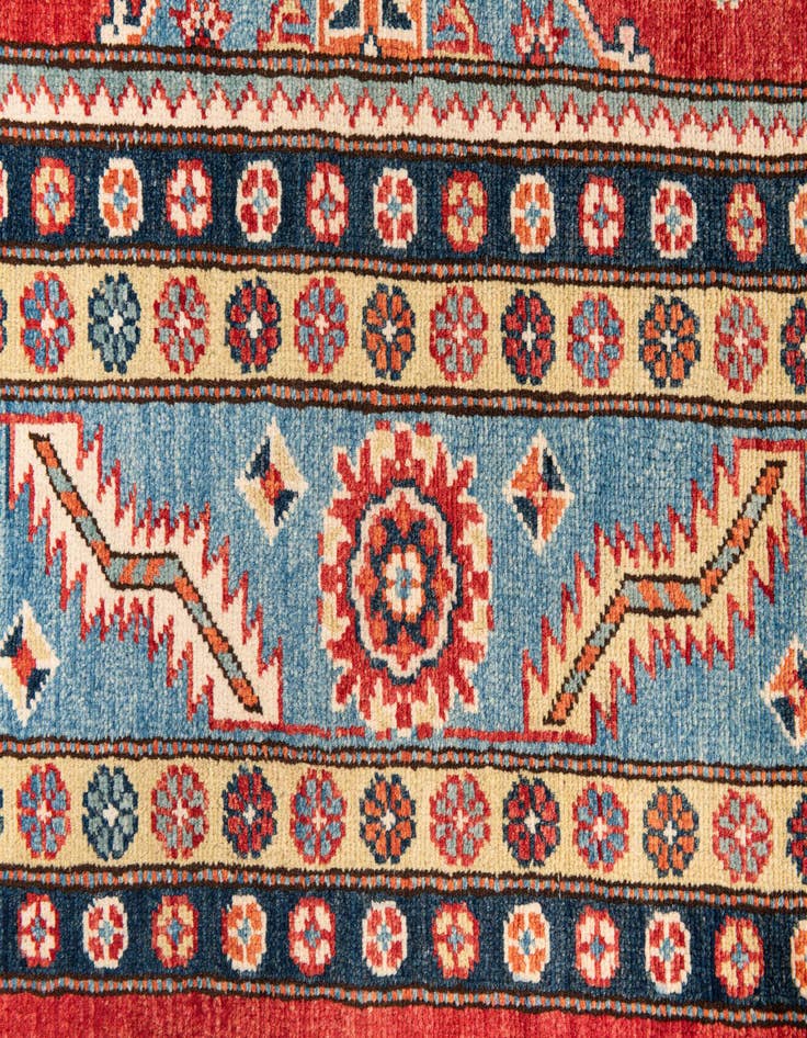 Detail image of 8' x 10'  Hand Knotted Kazak Rug