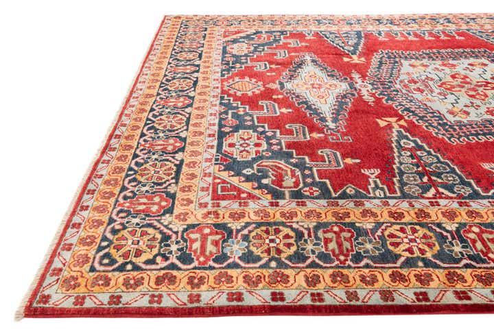 8' 1 x 9' 2 Hand Knotted Kazak Rug