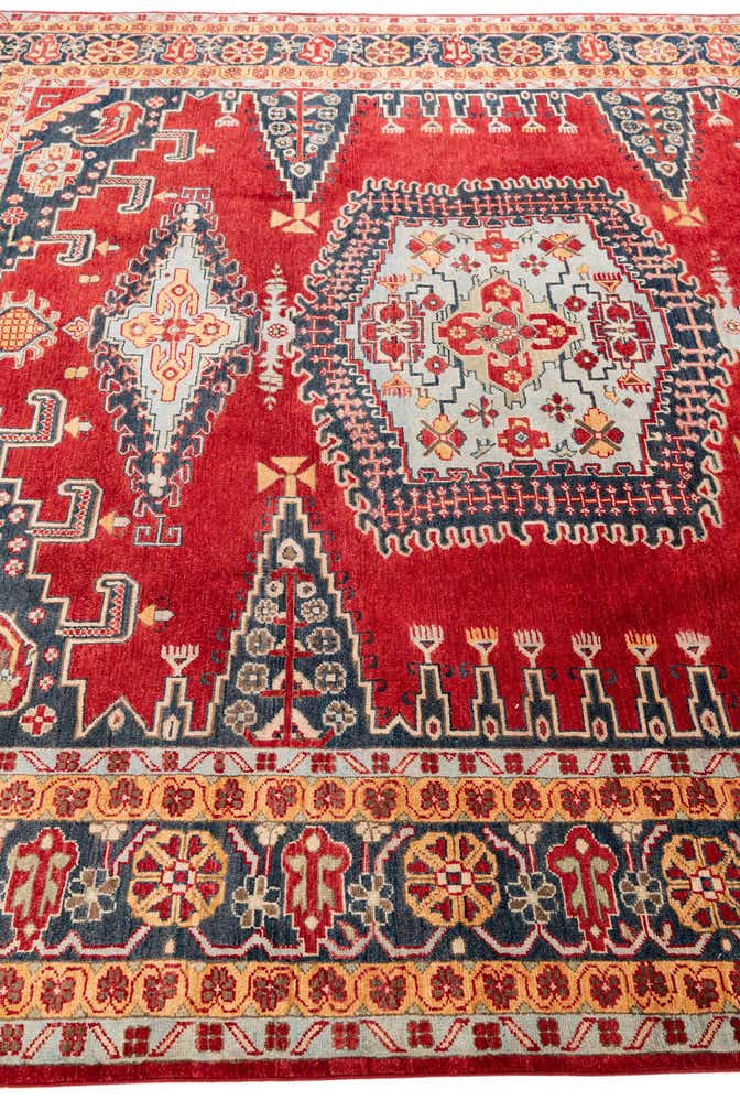 8' 1 x 9' 2 Hand Knotted Kazak Rug