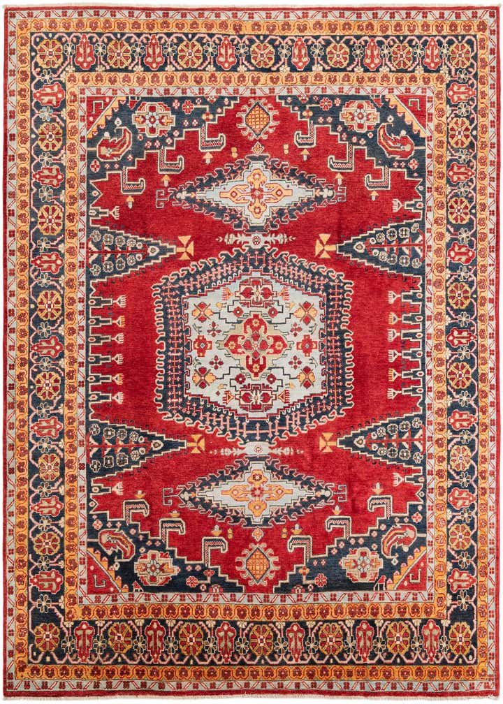 8' 1 x 9' 2 Hand Knotted Kazak Rug