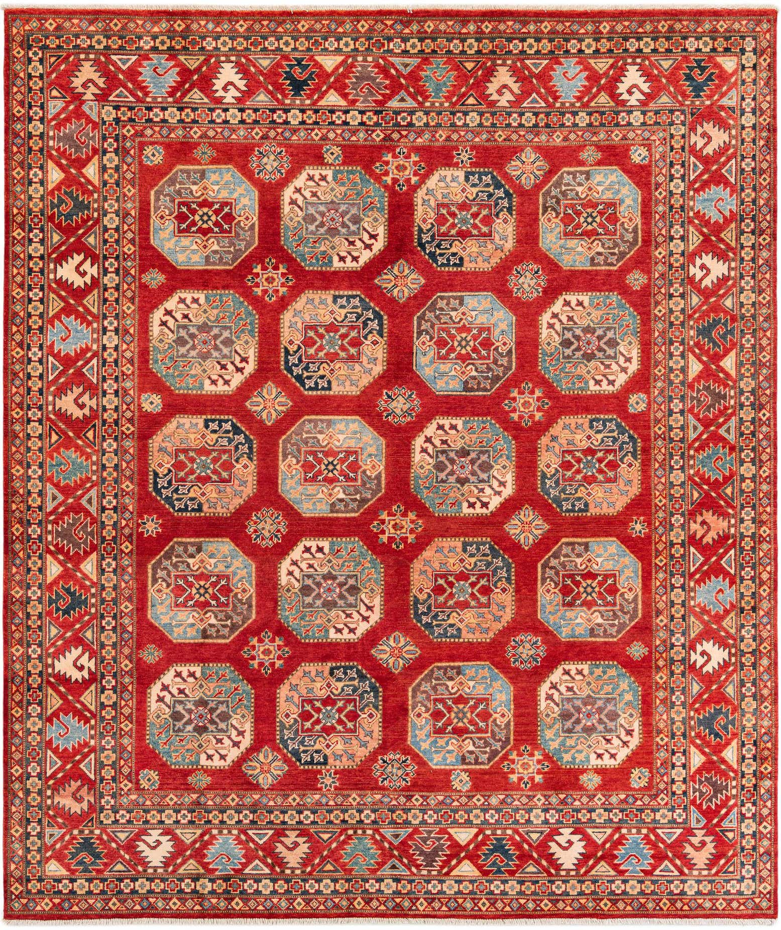 8' 3 x 9' 7 Hand Knotted Kazak Rug