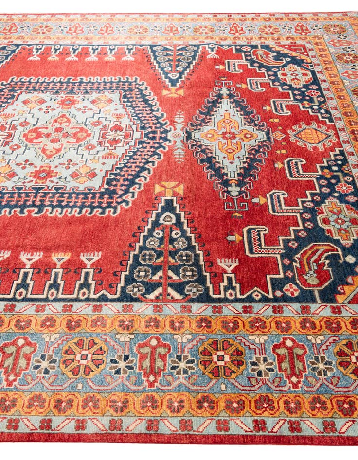 Detail image of 8' 3 x 9' 10  Hand Knotted Kazak Rug