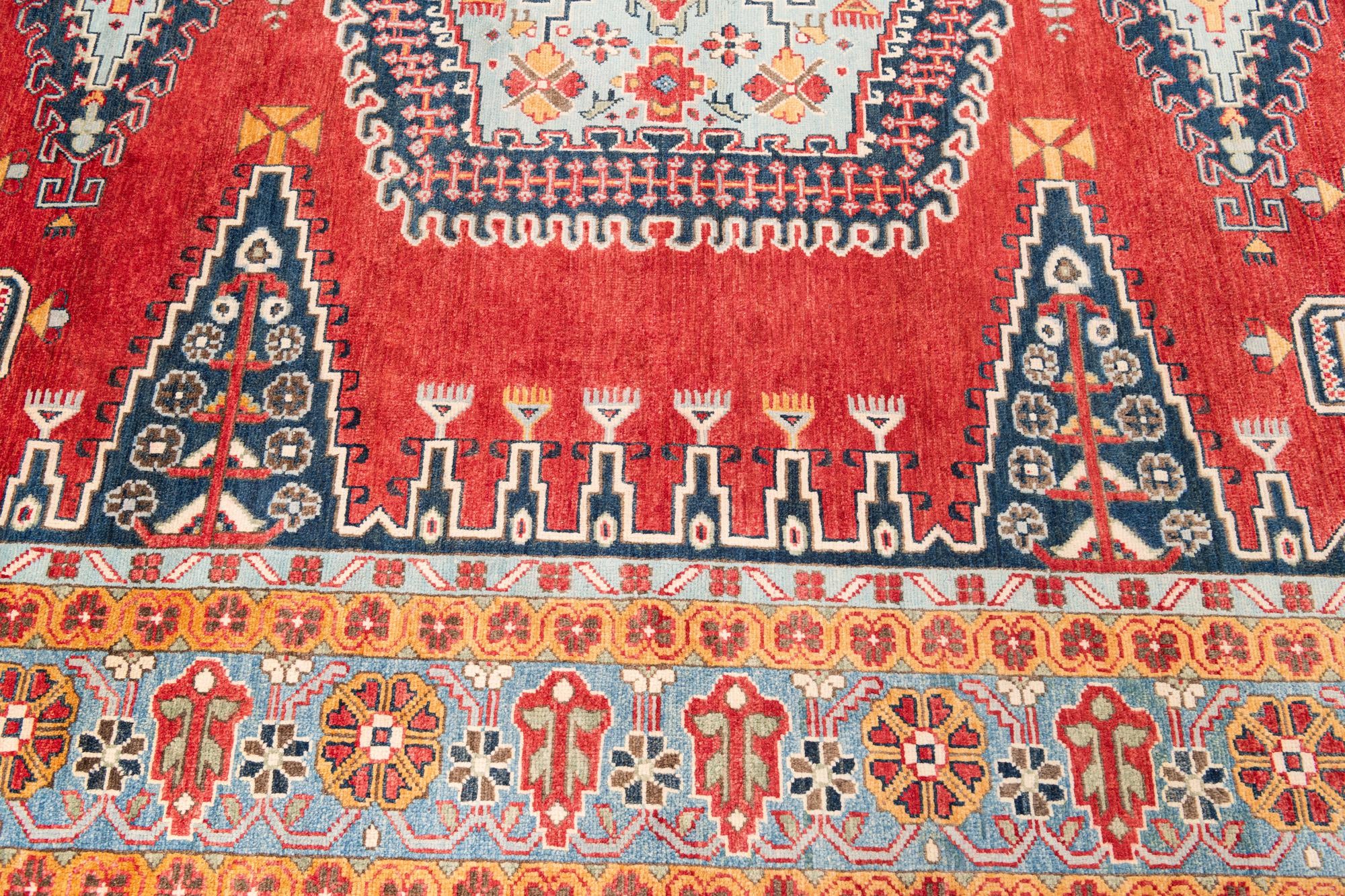 8' 3 x 9' 10 Hand Knotted Kazak Rug