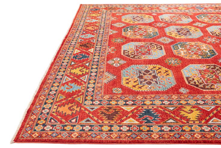 Detail image of 8' 3 x 11' 4 Hand Knotted Kazak Rug