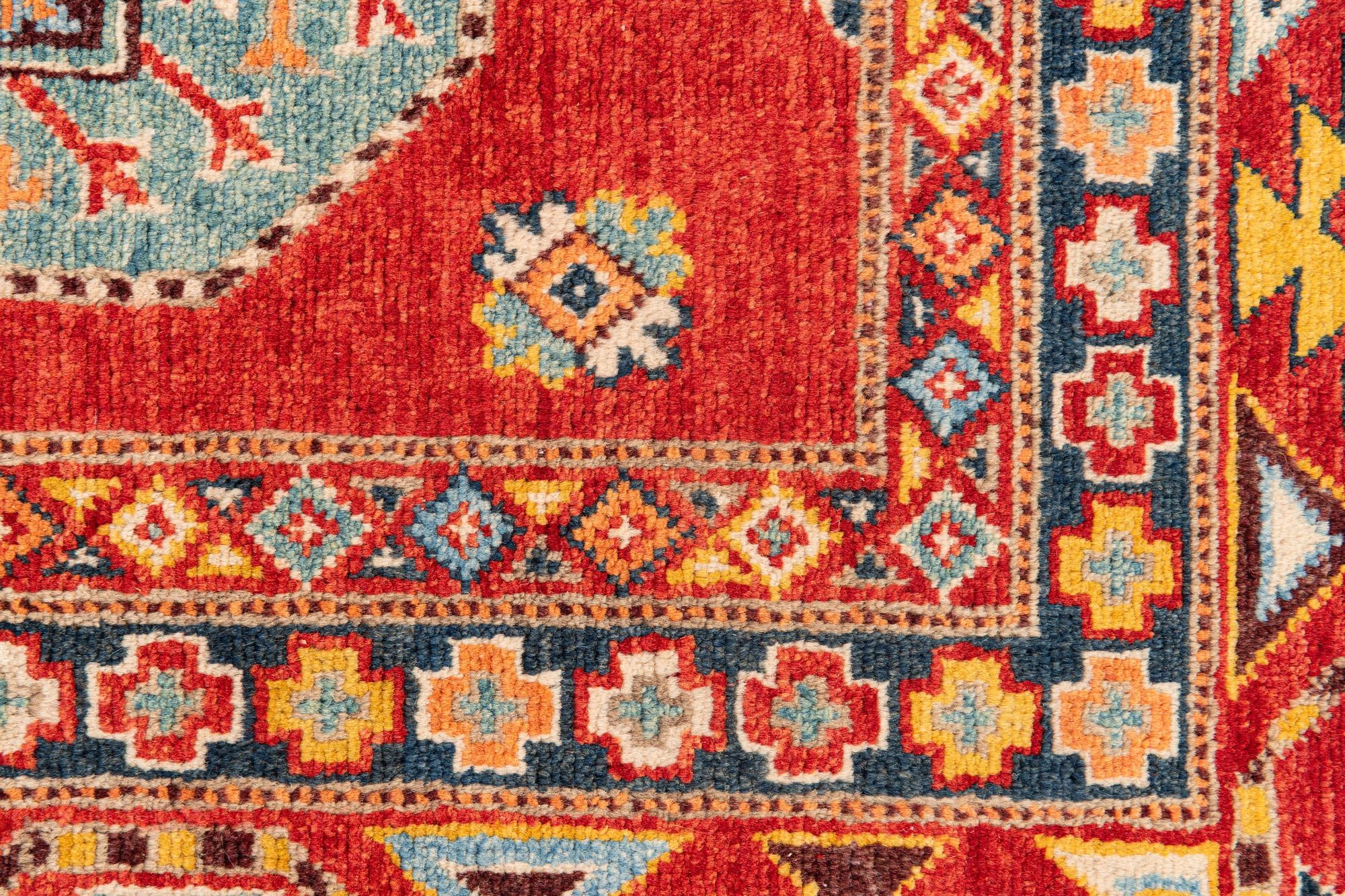 8' 3 x 11' 4 Hand Knotted Kazak Rug