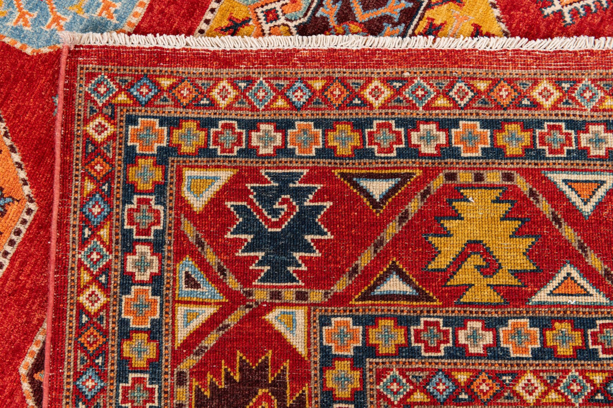 8' 3 x 11' 4 Hand Knotted Kazak Rug