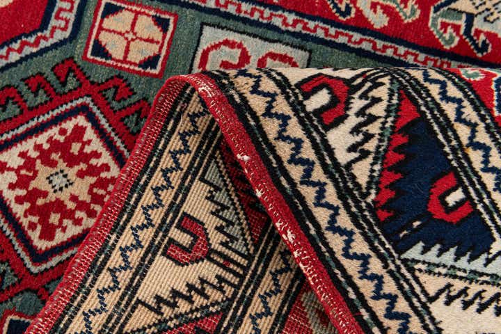 2' 11 x 5' 2 Hand Knotted Kazak Oriental Wool Rug