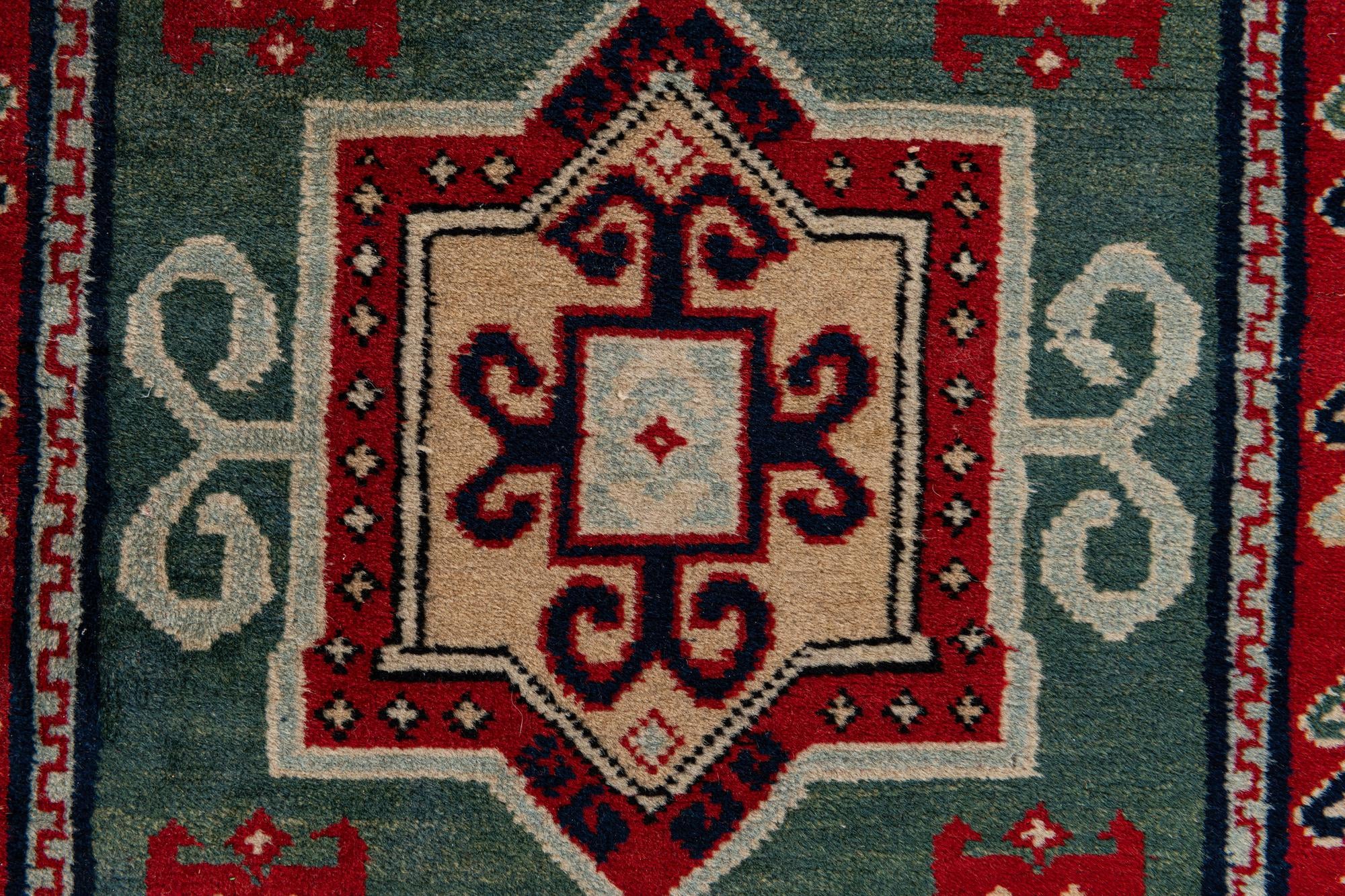 2' 11 x 5' 2 Hand Knotted Kazak Oriental Wool Rug