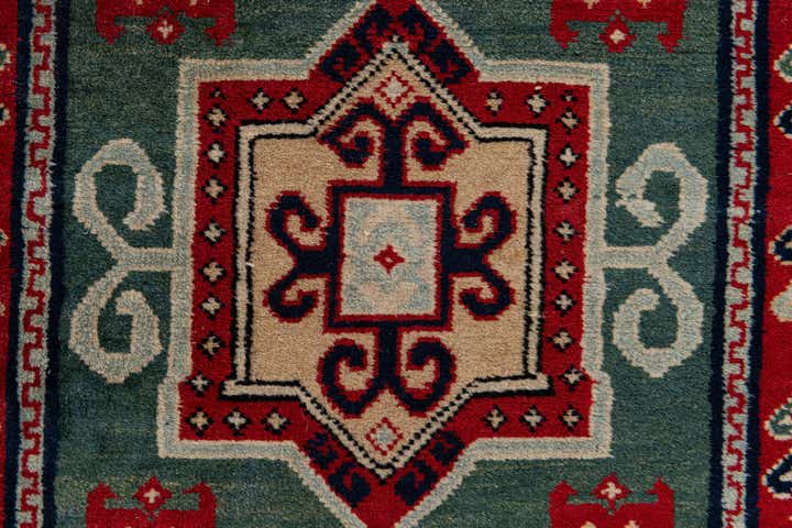 2' 11 x 5' 2 Hand Knotted Kazak Oriental Wool Rug