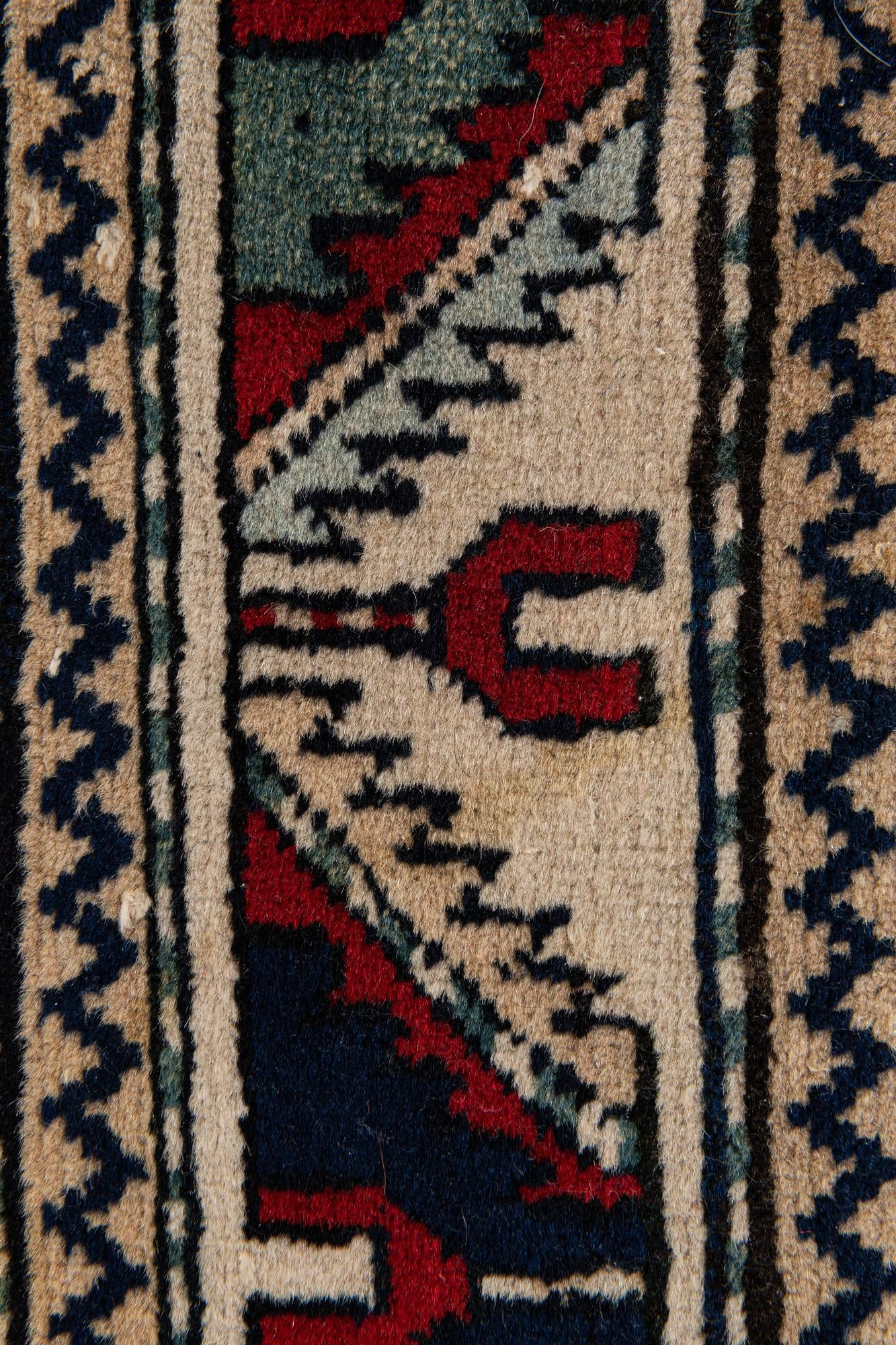 2' 11 x 5' 2 Hand Knotted Kazak Oriental Wool Rug
