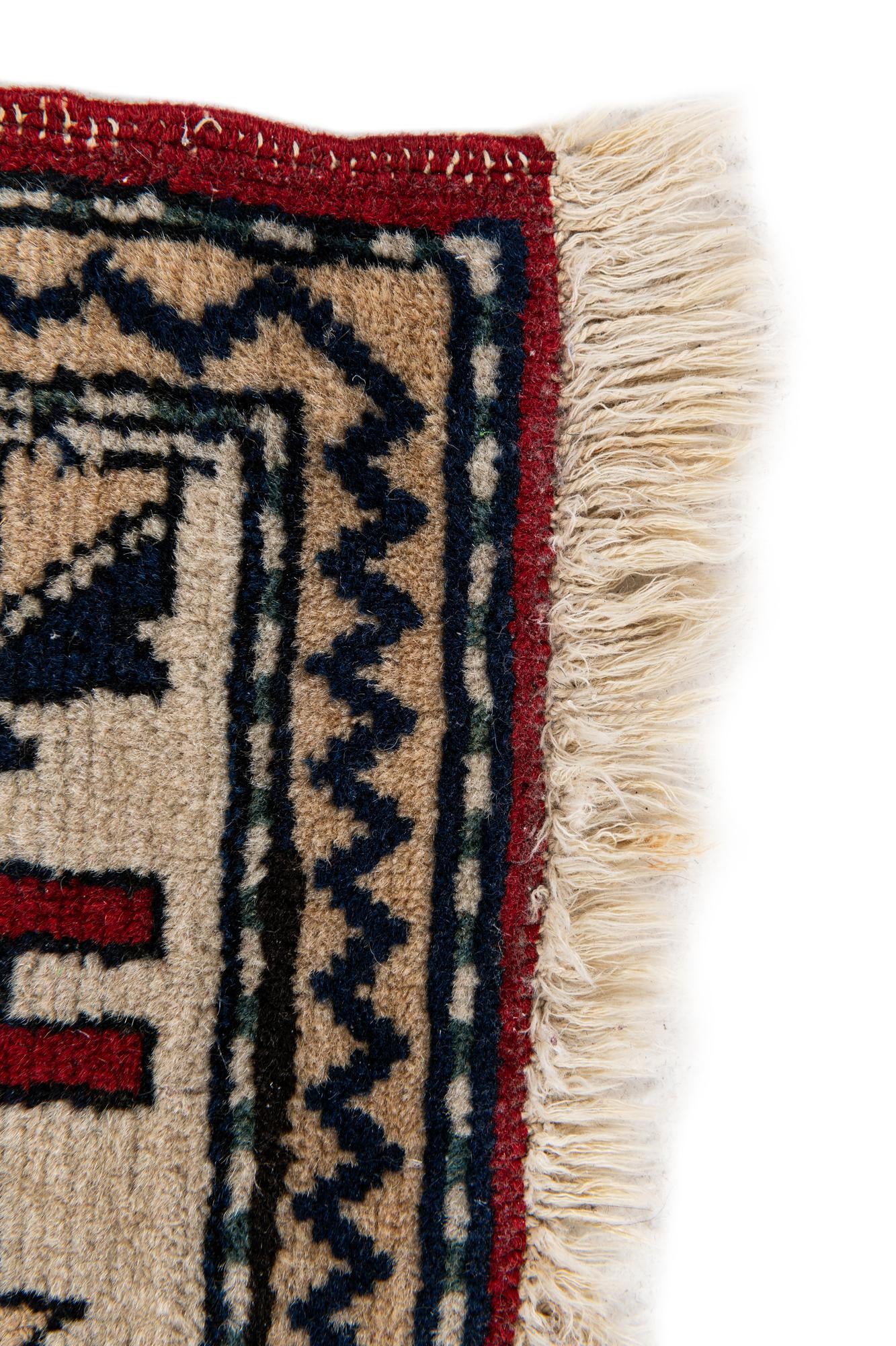 2' 11 x 5' 2 Hand Knotted Kazak Oriental Wool Rug