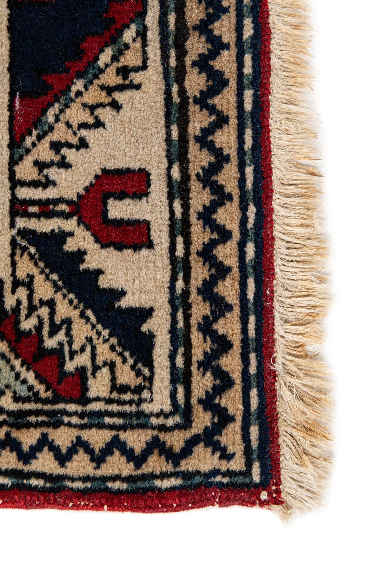 2' 11 x 5' 2 Hand Knotted Kazak Oriental Wool Rug