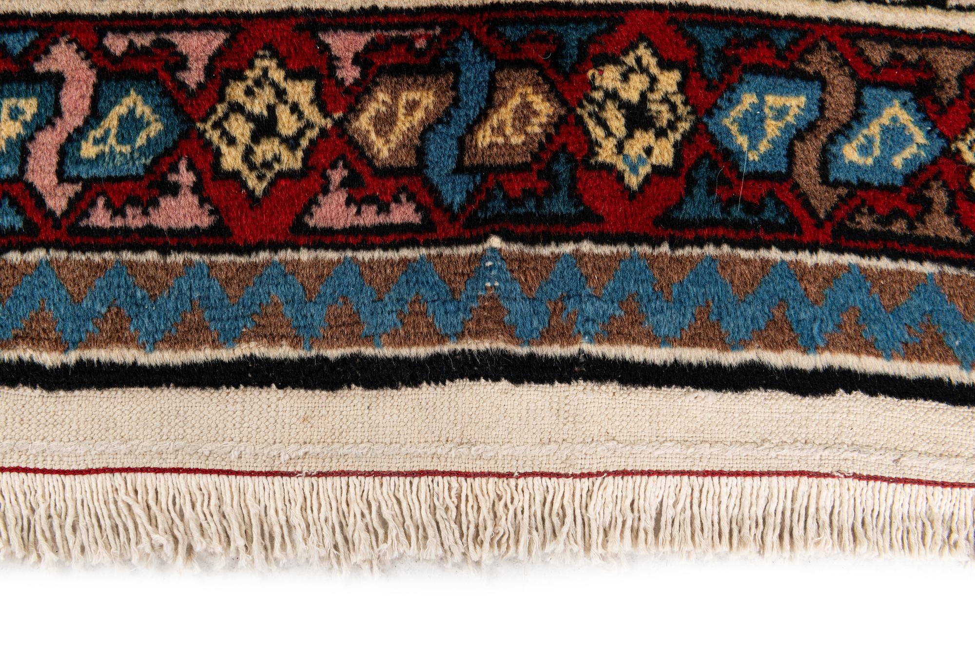 6' 2 x 10' 3 Hand Knotted Kazak Wool Rug